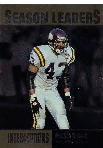 1996 Upper Deck Silver #219 Orlando Thomas NM-MT Vikings SL ID:79794 - Football Card Single
