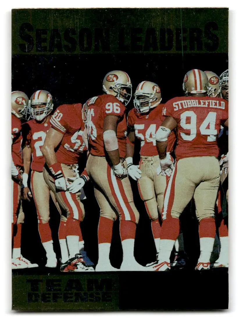 1996 Upper Deck Silver #224 49ers Team Defense - Football Card Single