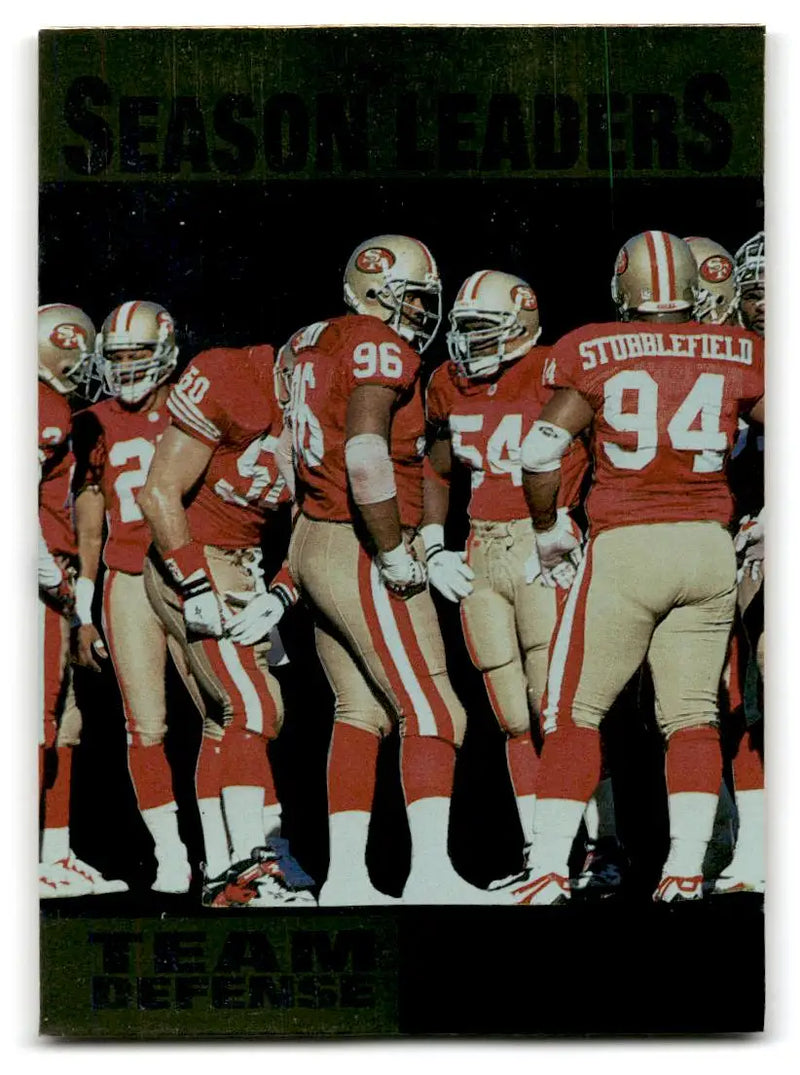 1996 Upper Deck Silver #224 49ers Team Defense - Football Card Single