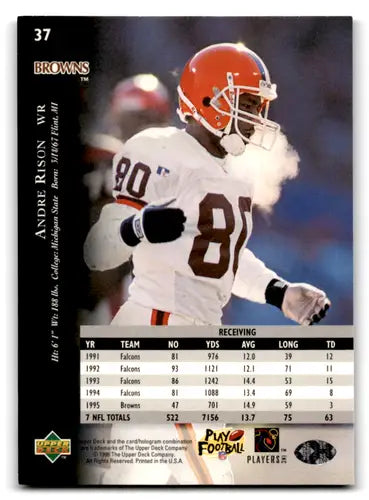 1996 Upper Deck Silver #37 Andre Rison NM-MT Browns ID:79615 - Football Card Single