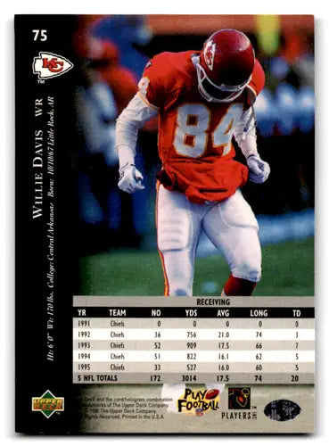 1996 Upper Deck Silver #75 Willie Davis NM-MT Chiefs ID:79653 - Football Card Single