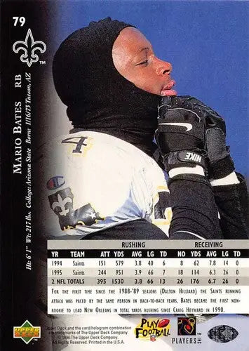 1996 Upper Deck Silver #79 Mario Bates NM-MT Saints ID:79656 - Football Card Single