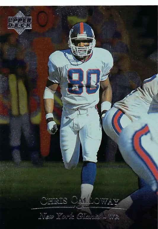 1996 Upper Deck Silver #80 Chris Calloway NM-MT NY Giants ID:79657 - Football Card Single