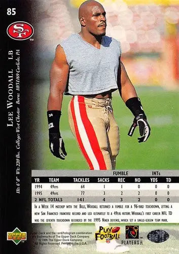 1996 Upper Deck Silver #85 Lee Woodall NM-MT 49ers ID:79662 - Football Card Single