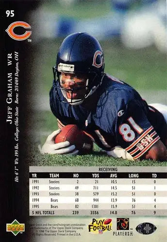1996 Upper Deck Silver #95 Jeff Graham NM-MT Bears ID:79672 - Football Card Single