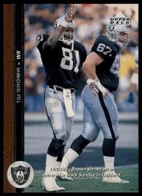 1996 Upper Deck Tim Brown 59 Oakland Raiders