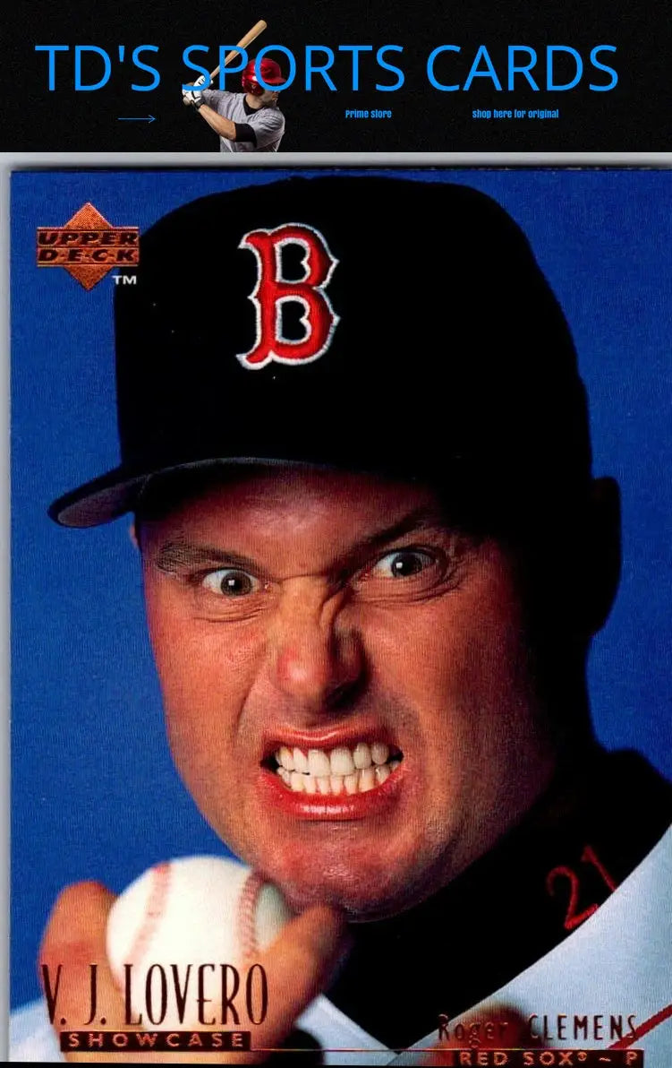 Roger Clemens baseball card from 1996 Upper Deck VJ13 Roger Clemens collection