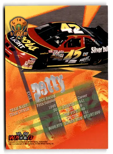 1996 Wheels Viper #14 Kyle Petty EX Excellent ID:77378 - Racing Card Single