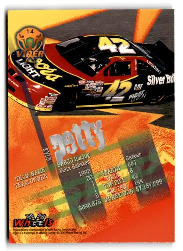1996 Wheels Viper #14 Kyle Petty NM Near Mint ID:77379 - Racing Card Single