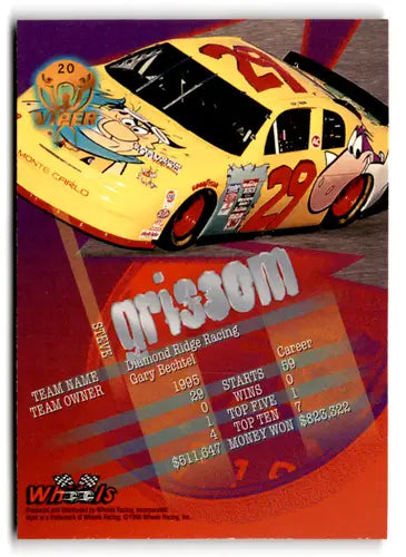 1996 Wheels Viper #20 Steve Grissom NM Near Mint ID:77384 - Racing Card Single