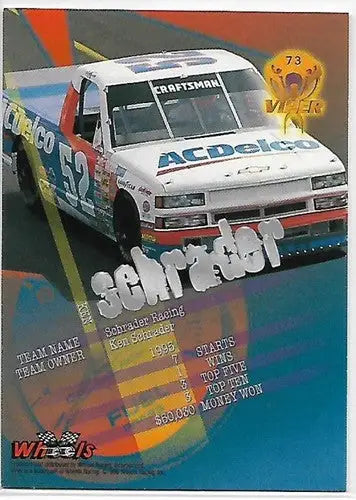 1996 Wheels Viper #73 Ken Schrader NM-MT - Racing Card Single
