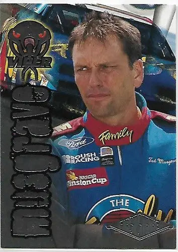 Original gloss Ted Musgrave racing card from Wheels Viper First Strike series