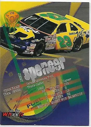 1996 Wheels Viper First Strike #26 Jimmy Spencer NM Near Mint - Racing Card Single