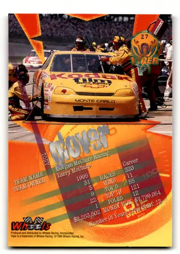 1996 Wheels Viper First Strike #27 Tony Glover NM Near Mint ID:46243 - Racing Card Single