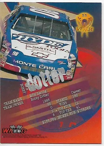 1996 Wheels Viper First Strike #55 Bobby Dotter NM-MT - Racing Card Single