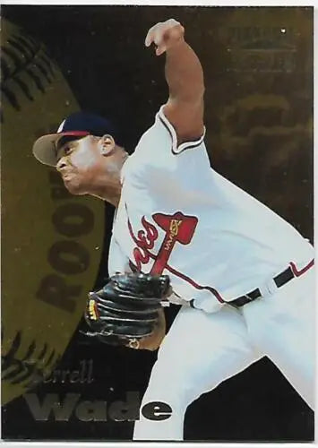 1996 Zenith #129 Terrell Wade baseball card NM-MT with original gloss, Braves collectible