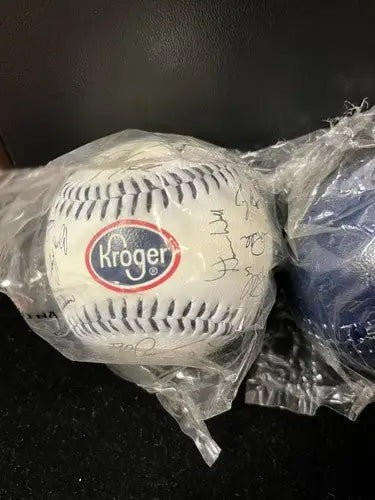 1997 1998 1999 Houston Astros Facsimile Signed Baseball Lot x3 Blue Gold Kroger - Sports Memorabilia