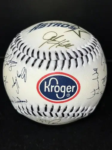 1997 1998 1999 Houston Astros Facsimile Signed Baseball Lot x3 Blue Gold Kroger - Sports Memorabilia