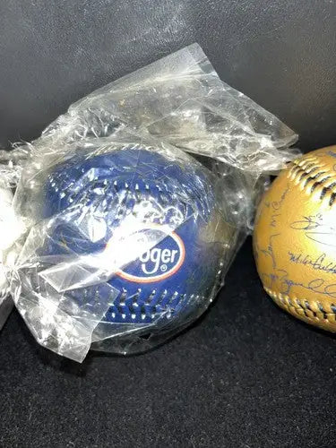 1997 1998 1999 Houston Astros Facsimile Signed Baseball Lot x3 Blue Gold Kroger - Sports Memorabilia