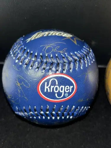 1997 1998 1999 Houston Astros Facsimile Signed Baseball Lot x3 Blue Gold Kroger - Sports Memorabilia