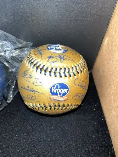 1997 1998 1999 Houston Astros Facsimile Signed Baseball Lot x3 Blue Gold Kroger - Sports Memorabilia