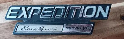 1997-2002 Ford Expedition Eddie Bauer Used Triton V8 Emblem OEM No Adhesive Nice - Other