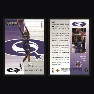 1997-98 Collector’s Choice StarQuest Marcus Camby #SQ7 Raptors