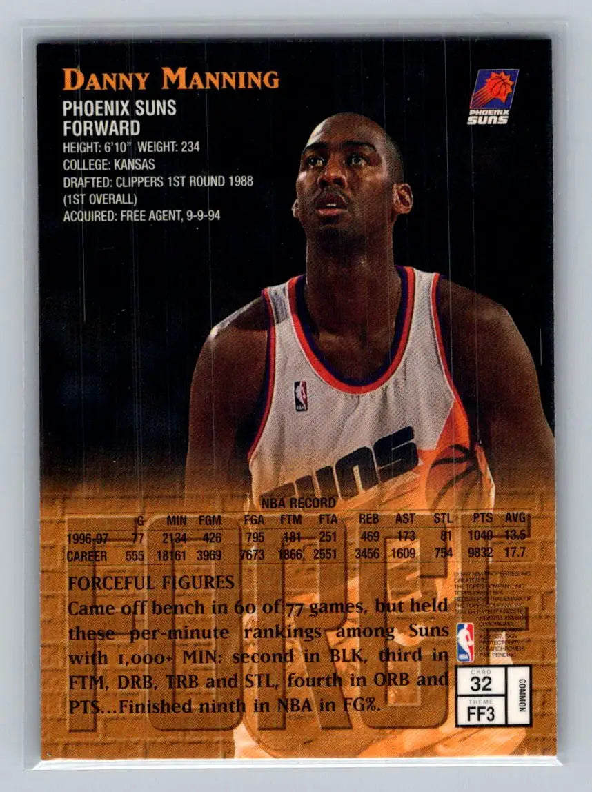 1997-98 Finest #32 Danny Manning Phoenix Suns - Basketball Card Single