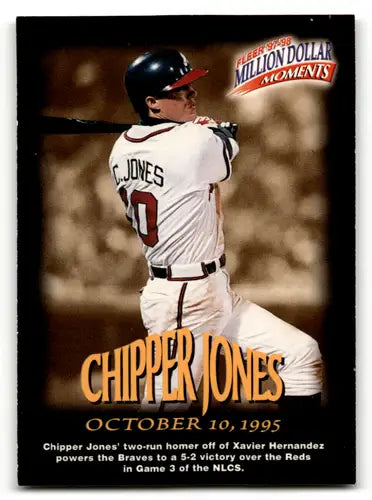 1997-98 Fleer Million Dollar Moments #10 Chipper Jones NM-MT Braves RDM ID:58462 - Baseball Card Single