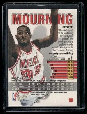 1997-98 SkyBox Z-Force Alonzo Mourning #99 Basketball - Basketball Card Single