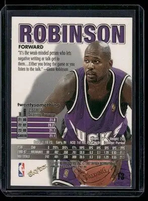 1997-98 Skybox Z-Force Glenn Robinson #13 Basketball - Basketball Card Single