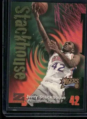 1997-98 SkyBox Z-Force Jerry Stackhouse #84 Basketball - Basketball Card Single