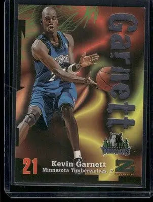 1997-98 SkyBox Z-Force Kevin Garnett #21 Basketball - Basketball Card Single