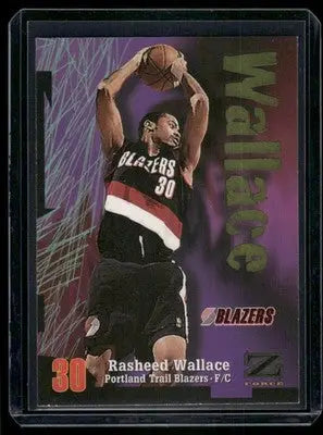 1997-98 SkyBox Z-Force Rasheed Wallace #80 Basketball - Basketball Card Single