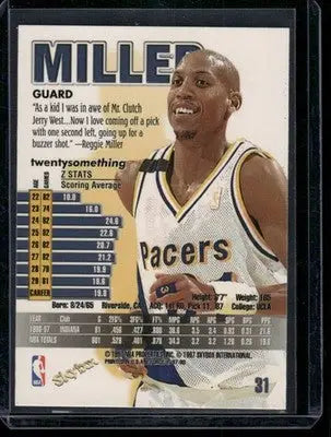 1997-98 SkyBox Z-Force Reggie Miller #31 Basketball - Basketball Card Single