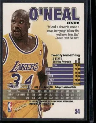 1997-98 SkyBox Z-Force Shaquille O’Neal #34 Basketball - Basketball Card Single