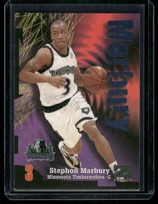 1997-98 SkyBox Z-Force Stephon Marbury #3 Basketball - Basketball Card Single