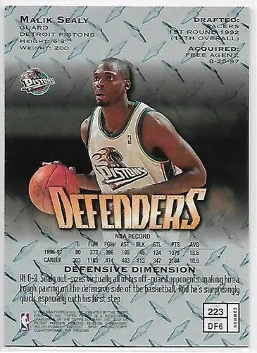 1997-98 Topps Finest #223 Malik Sealy NM-MT Bronze - Basketball Card Single