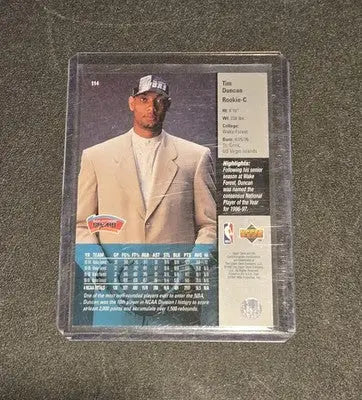 1997-98 Upper Deck #114 Tim Duncan - Basketball Card Single