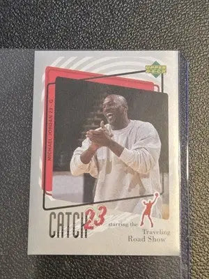 1997-98 Upper Deck NBA Stickers (European) #MJ162 Michael Jordan - Basketball Card Single