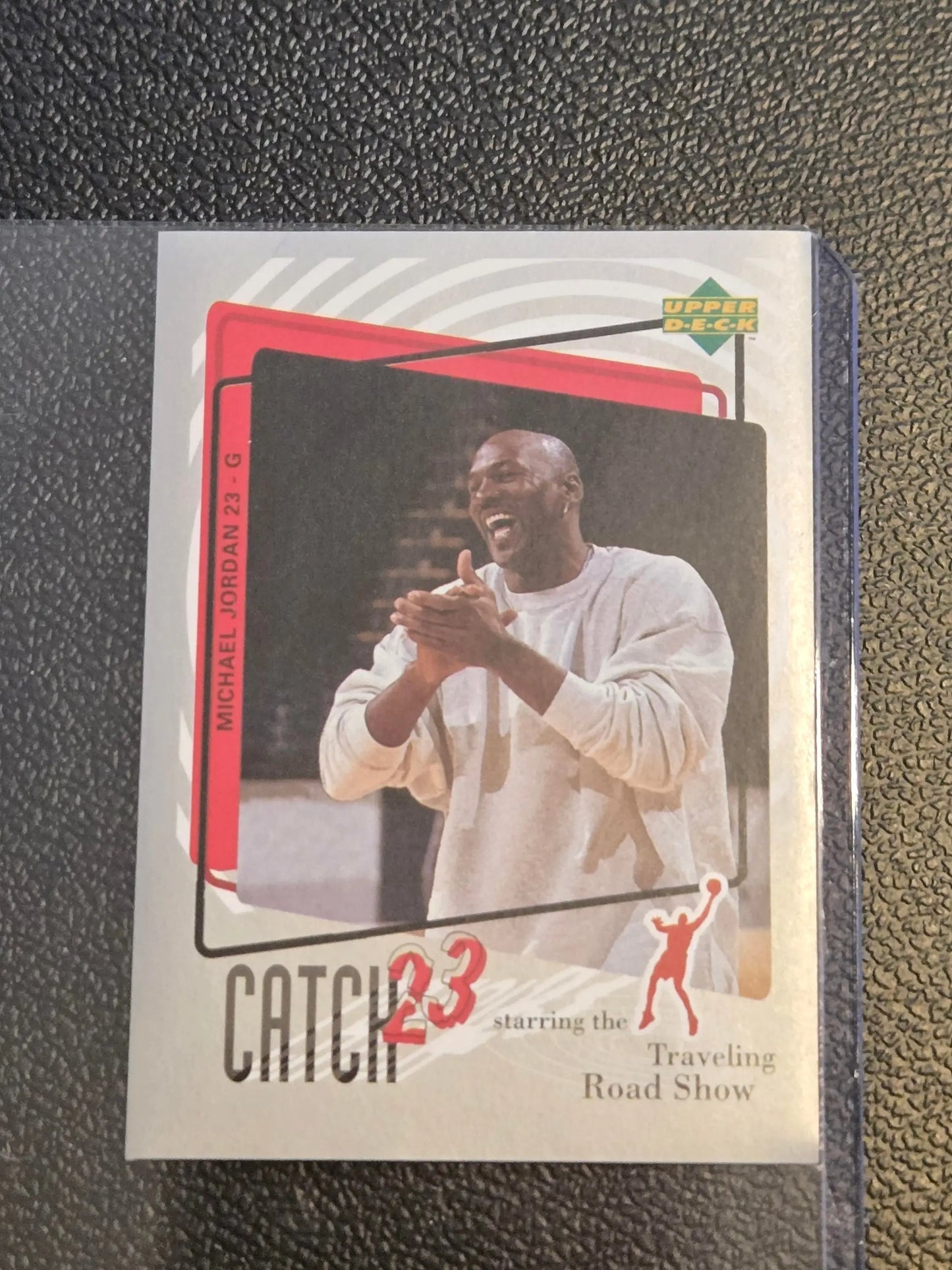 Michael Jordan basketball card from 1997-98 Upper Deck NBA Stickers collection