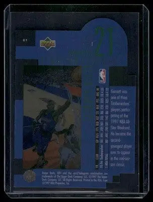 1997-98 Upper Deck Studio Focus Kevin Garnett #21 Basketball - Basketball Card Single