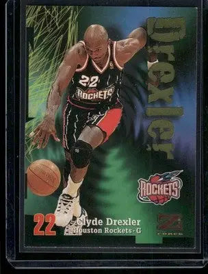 1997-98 Z-Force Clyde Drexler #22 Basketball - Basketball Card Single