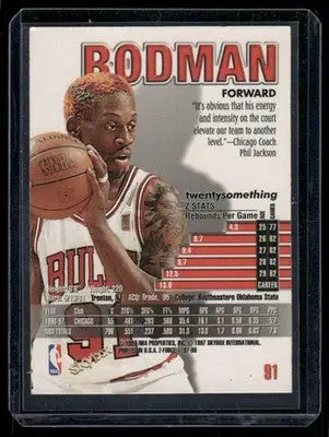 1997-98 Z-Force Dennis Rodman #91 Basketball - Basketball Card Single