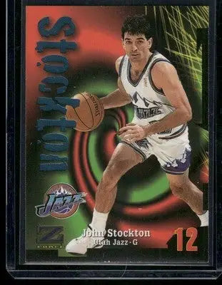 1997-98 Z-Force John Stockton #12 Basketball - Basketball Card Single
