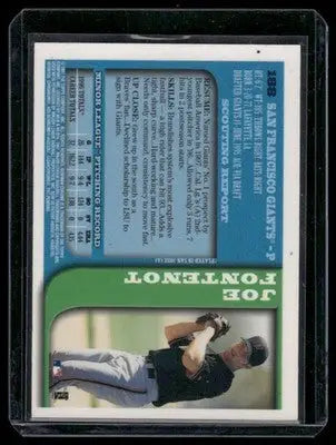 1997 Bowman Chrome Joe Fontenot #138 Baseball - Baseball Card Single