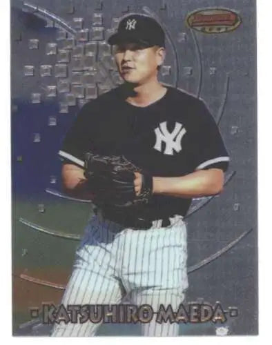 1997 Bowman’s Best #167 Katsuhiro Maeda NM-MT Yankees baseball card with original gloss