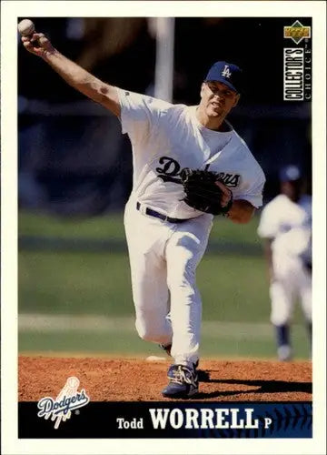 Original gloss Todd Worrell baseball card 1997 Collector’s Choice #369 NM-MT Dodgers