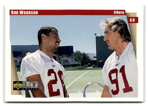 Original gloss Rod Woodson football card from 1997 Collector’s Choice mint 49ers