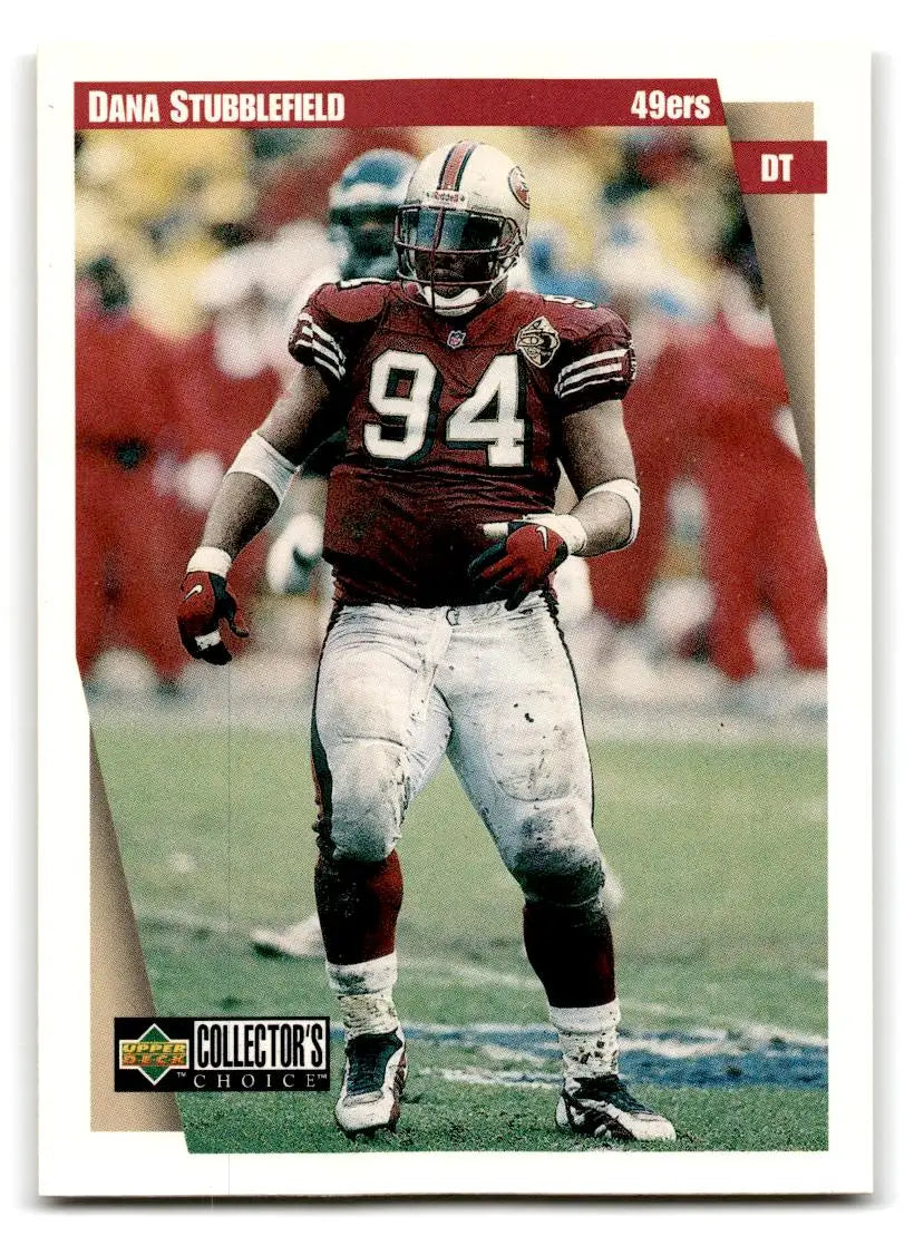 1997 Collector’s Choice #86 Dana Stubblefield - Football Card Single